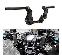 OXMART Barra ajustable de manillar de motocicleta de 7/8 pulgadas, 22 mm, sistema de barras de dirección desmontable negro para modelos de scooter de 125 cc, 1 par