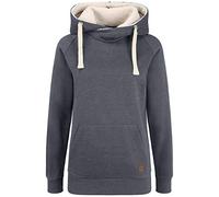 OXMO Julia - Sudadera con capucha para mujer, Azul marino con forro de peluche., M