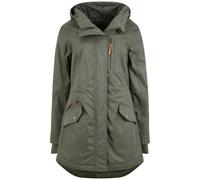 Oxmo Parca de entretiempo 'Bella' marrón / verde oscuro, Talla S