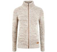 Oxmo Phenix Cárdigan Chaqueta De Punto Grueso Corto para Mujer, tamaño:XS, Color:Dune (795409)