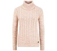 Oxmo Philipa Jersey De Cuello Alto Jersey De Punto Suéter Sudadera De Punto para Mujer con Cuello Alto Doblado, tamaño:S, Color:Powder Ros (795178)