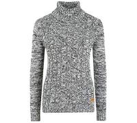 Oxmo Philipa Jersey De Cuello Alto Jersey De Punto Suéter Sudadera De Punto para Mujer con Cuello Alto Doblado, tamaño:S, Color:Insignia B (791991)