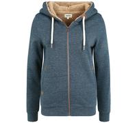 Oxmo Sudadera con cremallera 'Vicky' azul / marrón S EUR