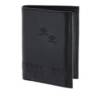 Oxmox Cuero Monedero Leather RFID Protect Kombibörse Jumping Jack Embossed Black Negro