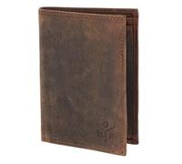 Oxmox Cuero Monedero Leather RFID Protect Kombibörse Ox 2.0 Embossed Vintage Dark Brown marrón Oscuro