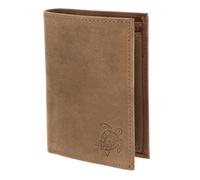 Oxmox Cuero Monedero Leather RFID Protect Kombibörse Turtle 2.0 Embossed Vintage Light Brown marrón