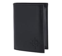 Oxmox Cuero Monedero Leather RFID Protect Kombibörse Windrose 2.0 Embossed Black Negro