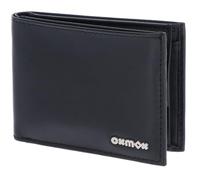 Oxmox Cuero Monedero Leather RFID Protect Pocketbörse Pure 2.0 Metal Square Black Negro