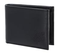 oxmox Leather Cartera Bloqueo RFID Piel natural 11 cm negro