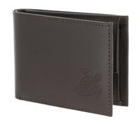 Oxmox Cuero Monedero Leather RFID Protect Pocketbörse Turtle 2.0 Embossed Brown marrón Oscuro