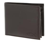 oxmox Leather Cartera Bloqueo RFID Piel natural 12 cm gris