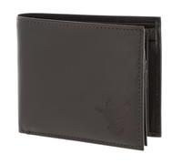 Oxmox Cuero Monedero Leather RFID Protect Querscheinbörse Freedom Pigeon Embossed Brown marrón Oscuro