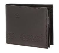 oxmox Leather Cartera Bloqueo RFID Piel natural 12 cm gris