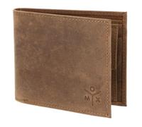 Oxmox Cuero Monedero Leather RFID Protect Querscheinbörse Ox 2.0 Embossed Vintage Light Brown marrón