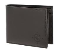 Oxmox Cuero Monedero Leather RFID Protect Querscheinbörse Windrose 2.0 Embossed Brown marrón Oscuro