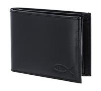 oxmox Leather Cartera Bloqueo RFID Piel natural 11 cm gris
