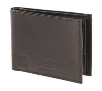 Oxmox Cuero Monedero Leather RFID Protect Pocketbörse Jumping Jack Embossed Brown marrón Oscuro