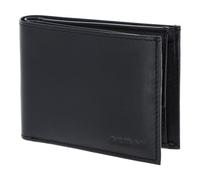 Oxmox Cuero Monedero Leather RFID Protect Pocketbörse Pure 2.0 Embossed Black Negro