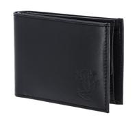 Oxmox Cuero Monedero Leather RFID Protect Pocketbörse Frog 2.0 Embossed Black Negro