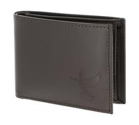 Oxmox Cuero Monedero Leather RFID Protect Pocketbörse Freedom Pigeon Embossed Brown marrón Oscuro