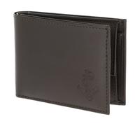 Oxmox Cuero Monedero Leather RFID Protect Pocketbörse Freedom Anchor Embossed Brown marrón Oscuro