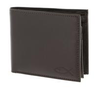 oxmox Leather Cartera Bloqueo RFID Piel natural 12 cm gris