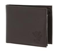 Oxmox Cuero Monedero Leather RFID Protect Querscheinbörse Frog 2.0 Embossed Brown marrón Oscuro