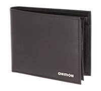 oxmox Leather Cartera Bloqueo RFID Piel natural 12 cm marrón
