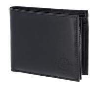 oxmox Leather Cartera Bloqueo RFID Piel natural 12 cm negro