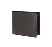 Oxmox Cuero Monedero Leather RFID Protect Querscheinbörse Footsteps 2.0 Embossed Brown marrón Oscuro