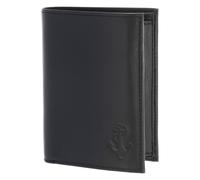 Oxmox Cuero Monedero Leather RFID Protect Kombibörse Freedom Anchor Embossed Black Negro