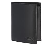 oxmox Leather Cartera Bloqueo RFID Piel natural 13 cm negro