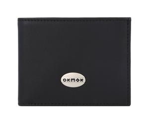 oxmox Leather Cartera Protección RFID Piel 10.5 cm negro