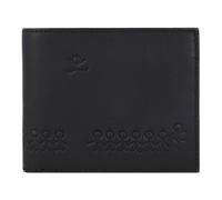 oxmox Leather Cartera Protección RFID Piel 12 cm gris