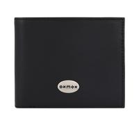 oxmox Leather Cartera Protección RFID Piel 12 cm gris