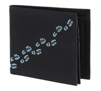 oxmox New Cryptan Querscheinbörse Footsteps Print Cyan Black