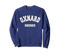 Oxnard Shores Beach Oxnard California Vacaciones de Verano Retro Sudadera