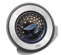OXO 13259500 Good Grips - Colador de Fregadero 2 en 1, Silicona, Color Negro