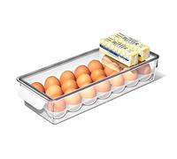 OXO 13346500 - Recipiente para huevos con bandeja extraíble, plástico, transparente