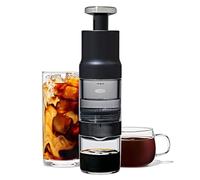OXO Brew Rapid Brewer, Cafetera Manual Portátil | Café caliente en 2 min, cold brew en 5 min, filtro integrado, sin cápsulas ni papel, compacta para viajar
