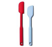 OXO espátulas Good Grips-Juego de 2 raspadores de Silicona, Rojo