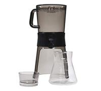 OXO Good Grips 1272880 - Cafetera de émbolo, Filtro de Acero Inoxidable, Jarra de Cristal, Junta de Silicona, Negro, Transparente, 24 x 24 x 70 cm