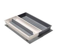 OXO Good Grips - Cajón de cocina, organizador de herramientas largo expandible, color blanco