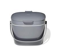 OXO Good Grips, Cubo gris para compost y basura orgánica, 6,6 litros