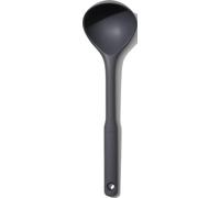 OXO Good Grips Cucharón de cocina de silicona flexible, color gris oscuro | Cabezal resistente al calor, apto para utensilios antiadherentes, mango antideslizante