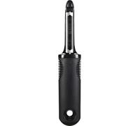 OXO Good Grips – Pelador de patatas INOXO.1061242ML, negro y gris, dentado, acero inoxidable, 14 cm