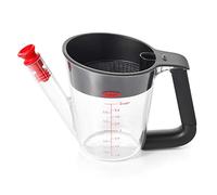 OXO Good Grips Jarra quita grasa para salsas, 500 mL de capacidad | El tapón permite conservar todo el sabor, desengrasar las salsas para una alimentación más saludable