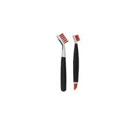 OXO Good Grips Juego de cepillos, con buen agarre, para limpieza profunda, azul