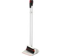 OXO Good Grips Kit de escoba y recogedor compacto, color blanco