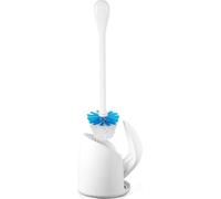 OXO Good Grips Kit de escobilla y escobillero para inodoro, color blanco